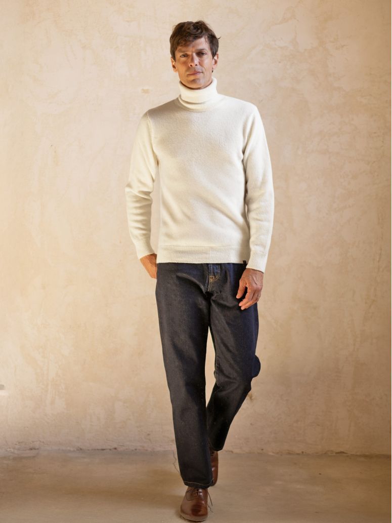 Jersey de cuello alto crudo Grant
