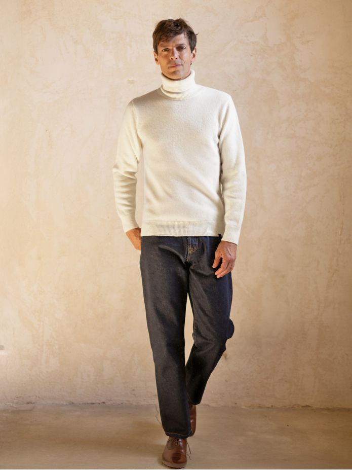 Jersey de cuello alto crudo Grant