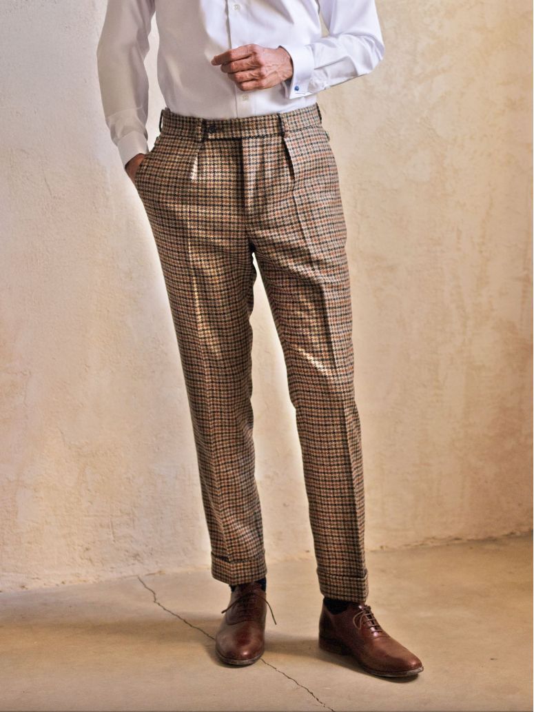 Pantalón de traje marrón Ross