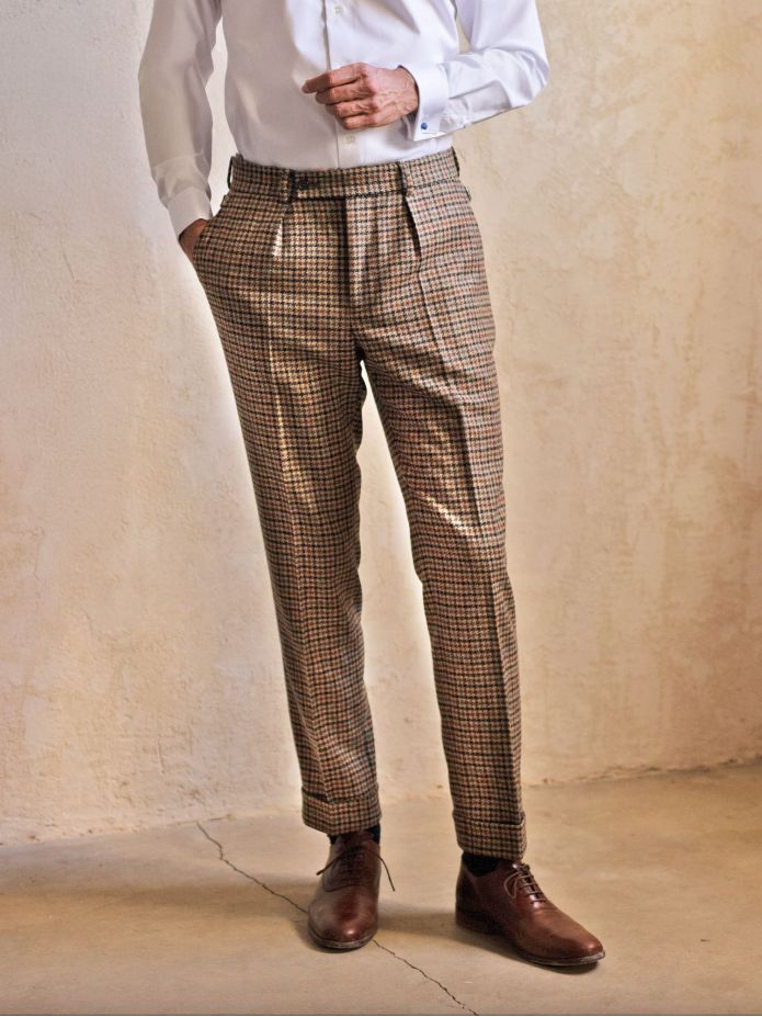 Pantalón de traje marrón Ross