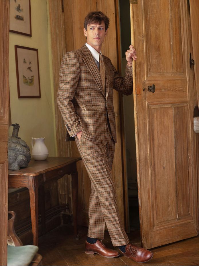 Americana de traje marrón Ross