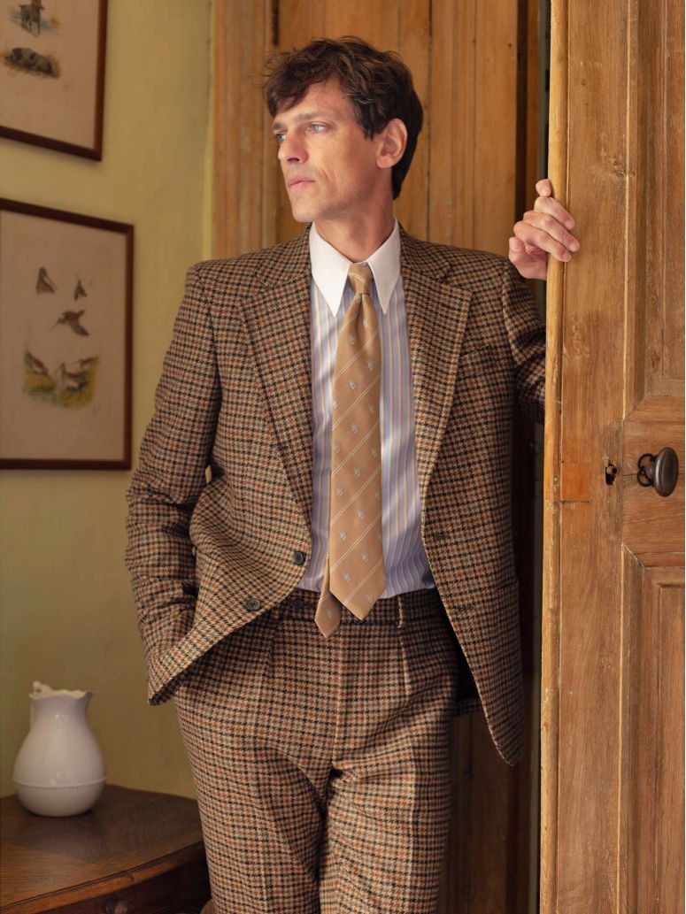 Americana de traje marrón Ross