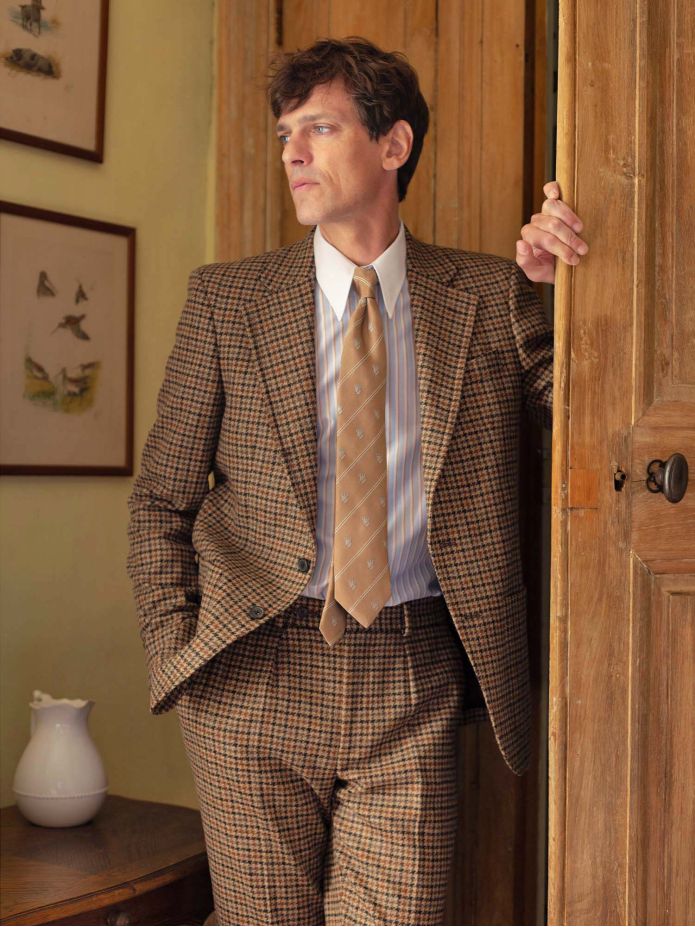 Americana de traje marrón Ross
