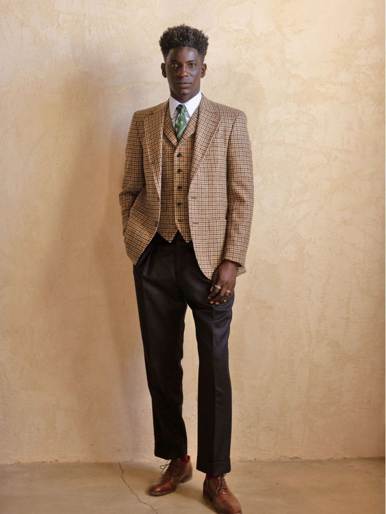 Americana de traje marrón Ross