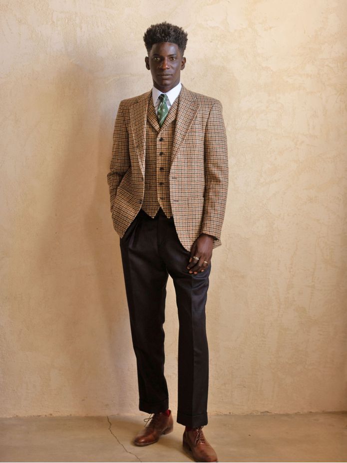 Americana de traje marrón Ross