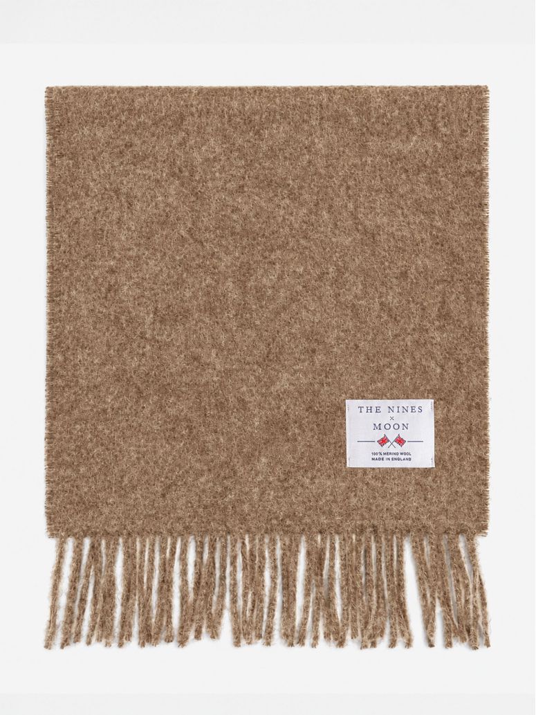 Bufanda de lana color camel The Nines x Moon