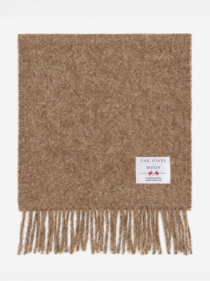 Bufanda de lana color camel The Nines x Moon
