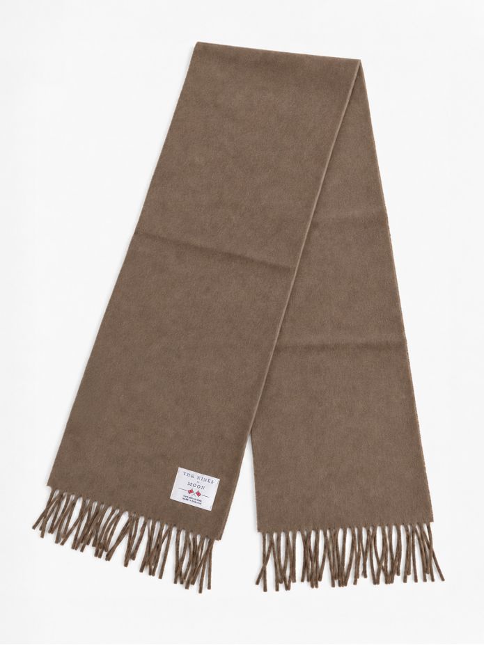Bufanda de lana color topo The Nines x Moon