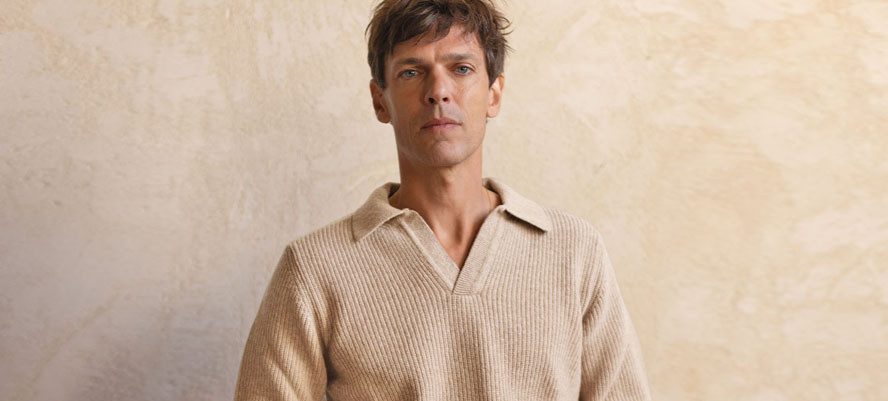 Jersey de hombre con cuello polo