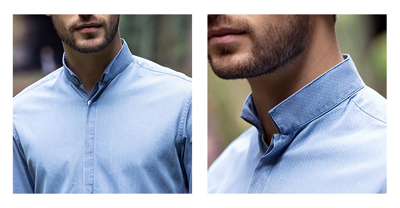 La camisa masculina con lunares