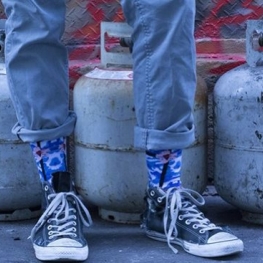 Los calcetines de arte urbano inspirados por Banksy