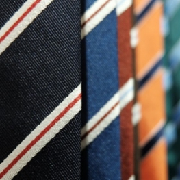 Los diferentes materiales de corbatas