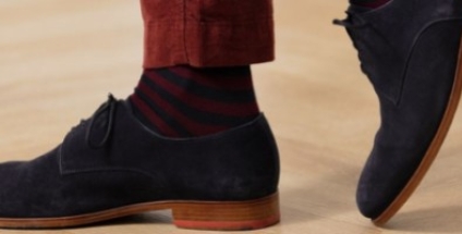 Calcetines y medias rayados bicolores: los secretos de fabricación