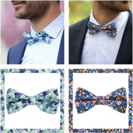 Pajarita Liberty: protagonismo a las flores