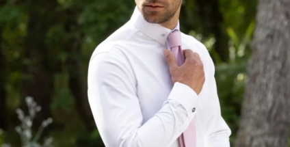 La camisa de esmoquin para hombre